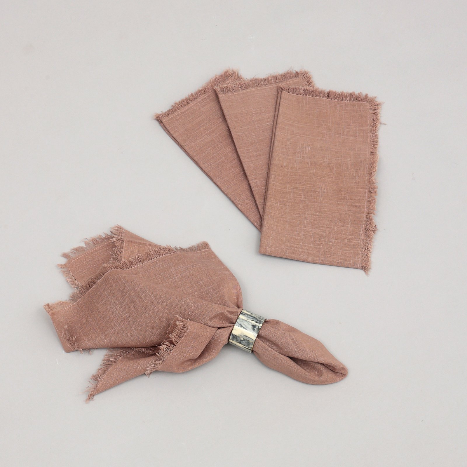 Premium Cotton Napkins Set Of 4-20x20 Inch, Classic Hemstitch Dinner Napkins - Image 3
